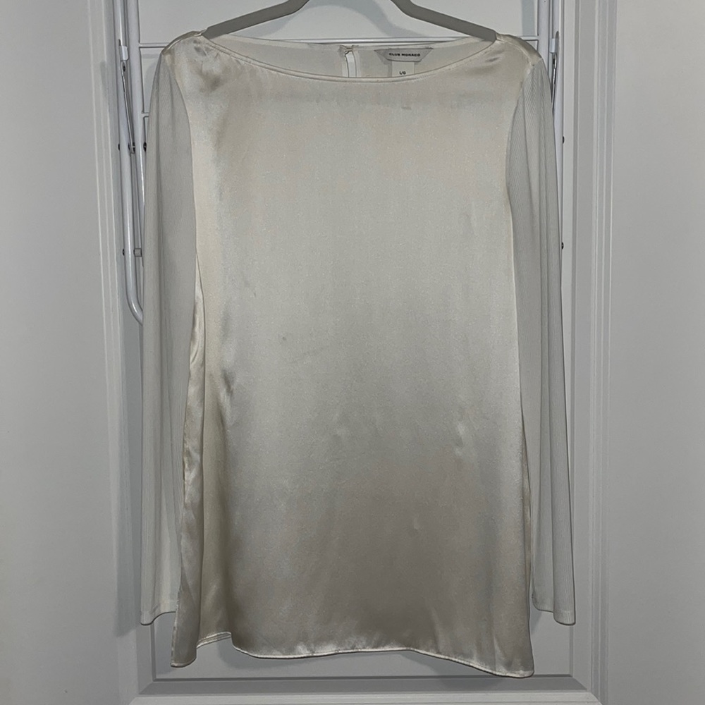 silk long sleeve Club Monaco blouse